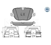 025 250 8517/PD MEYLE Brake Pad Set, disc brake for LAND ROVER