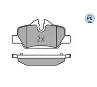 MEYLE 025 259 8016/PD BRAKE PAD SET DISC BRAKE Rear