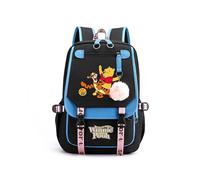 (025) Winnie The Pooh Backpacks Teenager Usb Charging Laptop Backpack Women Men Rucksack Travel Bag Mochila