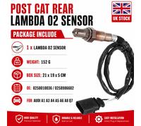 Lambda Sensor fits SEAT LEON 1P1 Post Cat 1.4 1.6 05 to 12 Oxygen Genuine Bosch