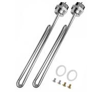 02582 Water Heater Element Fit for A.O.Smith GE Kenmore Maytag Whirlpool, 4500W 240V Foldback Heating Elements Screw-in Low Watt Density, 2 Pack