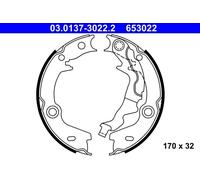 ATE 03.0137-3022.2 Handbrake shoes