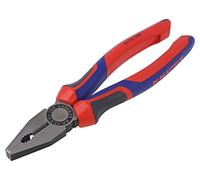 KNIPEX 03 02 200 Combination Pliers with comfort handles black atramentized 200 mm