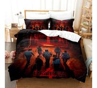 (03, 200x200) Bedding set 4-piece 3-piece set Stranger Things bed sheet quilt