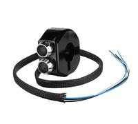 (03#) 3 In 1 CNC 22mm Alloy Button Light Start Kill Switch Motorcycle Handlebar Cafe Racer