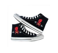(03, 39) Marvel Deadpool canvas shoes printed canvas shoes youth boys high-top canvas shoes sneakers