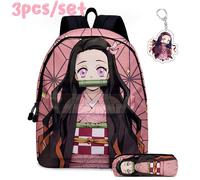 (#03) 3pcs/set Demon Slayer Nezuko School Backpack set