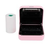 03 Ten Printing Methods 58mm Photo Printer, USB Interface/Bluetooth Portable Thermal Printer, 203DPI Resolution for/Android/IOS(Pink)