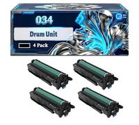 034 Drum Unit Compatible for Canon imageRUNNER C1225/C1225iF Printers, With Chip Large Capacity 34000 Pages (4 Pack Black)