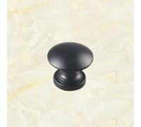 038 Drawer Single Hole Chinese Handle Wardrobe Cabinet Black Single Hole Handle Cabinet Door European Cabinet(Black)