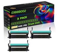 0388B002 Compatible for Canon Drum Unit with Chip Imagerunner 1022F 1023 1024A 1019 1022 1022l 1023iF Printers (3 Pack Black)
