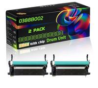 0388B002 Compatible for Canon Drum Unit with Chip IR 10221F IR 1024 IR 1025IF IR 1018J IR 1020J IR 1022F IR 1024A IR 1024IF IR Printers (2-Pack Black)