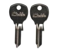 039 Pair (2) Replacement Keys - Cut to Code on NA14 Blank for Diebold, National, Sargent & Greenleaf, Anderson Hickey, CompX, Jofco, Olympus Locks | KEYSALACARTE