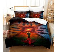 (04, 220x260) Bedding set 4-piece 3-piece set Stranger Things bed sheet quilt