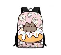(04) Childrens Printed Pusheen Backpack Outdoor Large Schoolbag Capacity Student