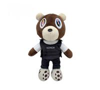 (04) Kanye Dropout Bear Teddy Bear Plush Toys Kanye West Graduation Soft Stuffed Home Room Decor Dolls for Kid Birthday Gift