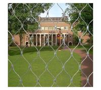 04 Stainless Steel Rope Mesh Fence Heavy Duty 2mm Grid for Attic Openings Courtyards Roof Edges 10cm 2x7m (6.56x22.96ft) Weather Resistant & Long lasting Safety Solution