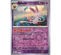 040/131 Sylveon - Prismatic Evolutions - Reverse Holo Rare - Single Card with Top Loader