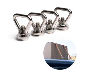 040 Parts Stainless Steel Tie-Down Rings 4-Set for C-Profile VW T5 T6 T6.1