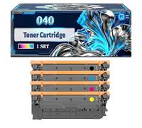 040 Toner Cartridge Compatible for Canon I-Sensys LBP-710Cx LBP-712Cx Printers, With Chip Large Capacity 6300 Pages (4-Pack BK/C/M/Y)