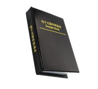 0402 for smd Resistor Kit Assortment Book 1% Tolerance Sample Folder for DIY Electronics Projects - 19x14cm Storage Box