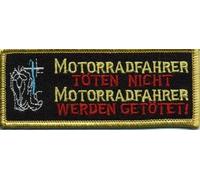 04227 Motorcycle Riders Do Not Kill Patch, Size Approx. 10 x 4 cm