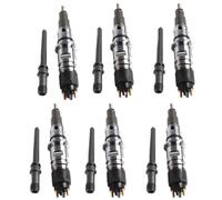 0445120050 Set of 6 Diesel Fuel Injectors Nozzle W/Tube Cars Accessories Compatible for Dodge Ram 2500&3500 6.7L 2007-2012