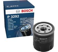 Bosch Oil Filter P3292 (0451103292) – 66 mm Outer Ø – Fits Aixam & Renault Clio, Kangoo, Twingo