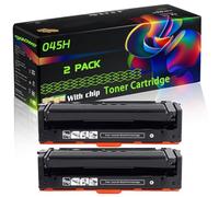 045H Compatible for Canon Toner Cartridge with Chip I-Sensys LBP-611Cn MF-633Cdw LBP-613Cdw MF-634Cdw Printers (2 Pack Black)