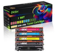 045H Compatible for Canon Toner Cartridge with Chip I-Sensys LBP-611Cn MF-633Cdw LBP-613Cdw MF-634Cdw Printers (4-Pack BK/C/M/Y)