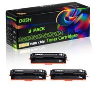 045H Compatible for Canon Toner Cartridges with Chip i-SENSYS MF631Cn MF633Cdw MF635Cx LBP611Cn Printers (3 Pack Black)
