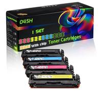 045H Compatible for Canon Toner Cartridges with Chip i-SENSYS MF631Cn MF633Cdw MF635Cx LBP611Cn Printers (4-Pack BK/C/M/Y)
