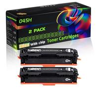 045H Compatible for Canon Toner Cartridges with Chip i-SENSYS MF631Cn MF633Cdw MF635Cx LBP611Cn Printers (2 Pack Black)