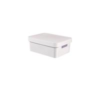 04752n2300Infinity White Plastic Storage Box with Lid 27x 363x 138cm 11Litres
