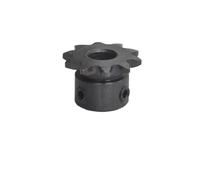 04C Chain Gear 45 Steel 9T/10T Teeth Large Step Industrial Sprocket Wheel with Top Wire Bore 5/6/8/10mm(5mm,10 Teeth)