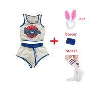 (05, M) Space Lola Bunny Rabbit Cosplay Costume Rabbit Bunny Jam Costumes