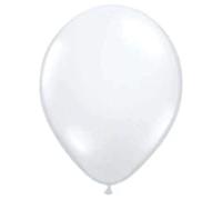 05" Round Diamond Clear 100Ct Qualatex Plain Latex Balloons. Bag of 100 Balloons