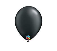 05" Round Onyx Black 100Ct Qualatex Plain Latex Balloons. Bag of 100 Balloons