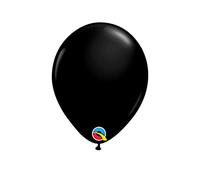 05" Round Pearl Onyx Black 100Ct Qualatex Plain Latex Balloons. Bag of 100 Balloons