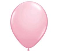 05" Round Pink 100Ct Qualatex Plain Latex Balloons Bag of 100 Balloons