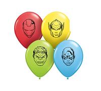 05" Round Special 100Ct Marvel's Avengers Faces Balloons, Assorted Bag of 100 Balloons