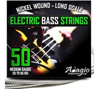 050-105 Medium Electric Bass Guitar Strings Set for Power Swing Jazz Nickel Wound - ADAGIO PRO