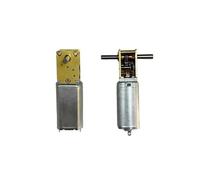 050 Full Metal Gearbox Worm Gear electronic starter DC 3V-12V Slow Speed High Torque 90 Degree Singal Shaft/Double Shaft MQXFCZUX(G 190RPM-762RPM,Single Shaft)