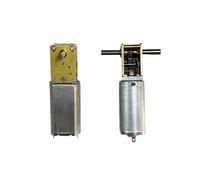 050 Full Metal Gearbox Worm Gear electronic starter Singal Shaft/Dual Shaft DC 3V/ 6V/ 12V Slow Speed High Torque for Robot EKFBQBGW(F 95RPM-381RPM,Double Shaft)