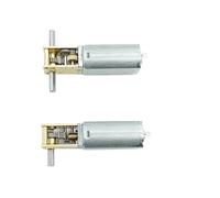 050 Gear electronic starter Single/Double Shaft Full Metal Gearbox Reduction electronic starter 12V Slow Speed Large Torque for Engine Robot RUAJOGYNVM(DC 6V 101RPM,Double Shaft)