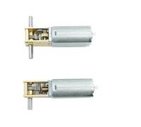 050 Gear electronic starter Single/Double Shaft Full Metal Gearbox Reduction electronic starter 12V Slow Speed Large Torque for Engine Robot(DC 3V 34RPM,Single Shaft)