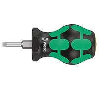 05008840001 Screwdriver flat 3.5x0.6mm Series: STUBBY L. total: 78.5mm WERA