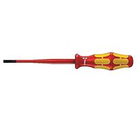 05020129001 Screwdriver insulated, slim flat 4 x 0.8 mm L. Blades: 100 mm WERA