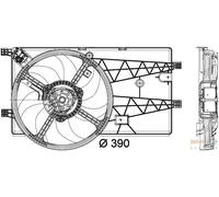 Frigair 0504 2035 Engine Cooling Radiator Fan With Cowling Replacement