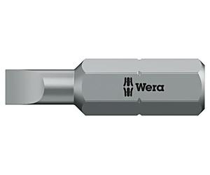 05072065001 bit flat 8 x 1.6 mm L. total: 25 mm mounting: 1/4" (D6.3 mm) WERA
